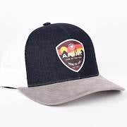 Load image into Gallery viewer, Mens Ariat Rubber Patch Denim Baseball Cap |A300018120
