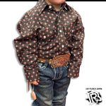 ROCK&ROLL boys rust long sleeve shirt
