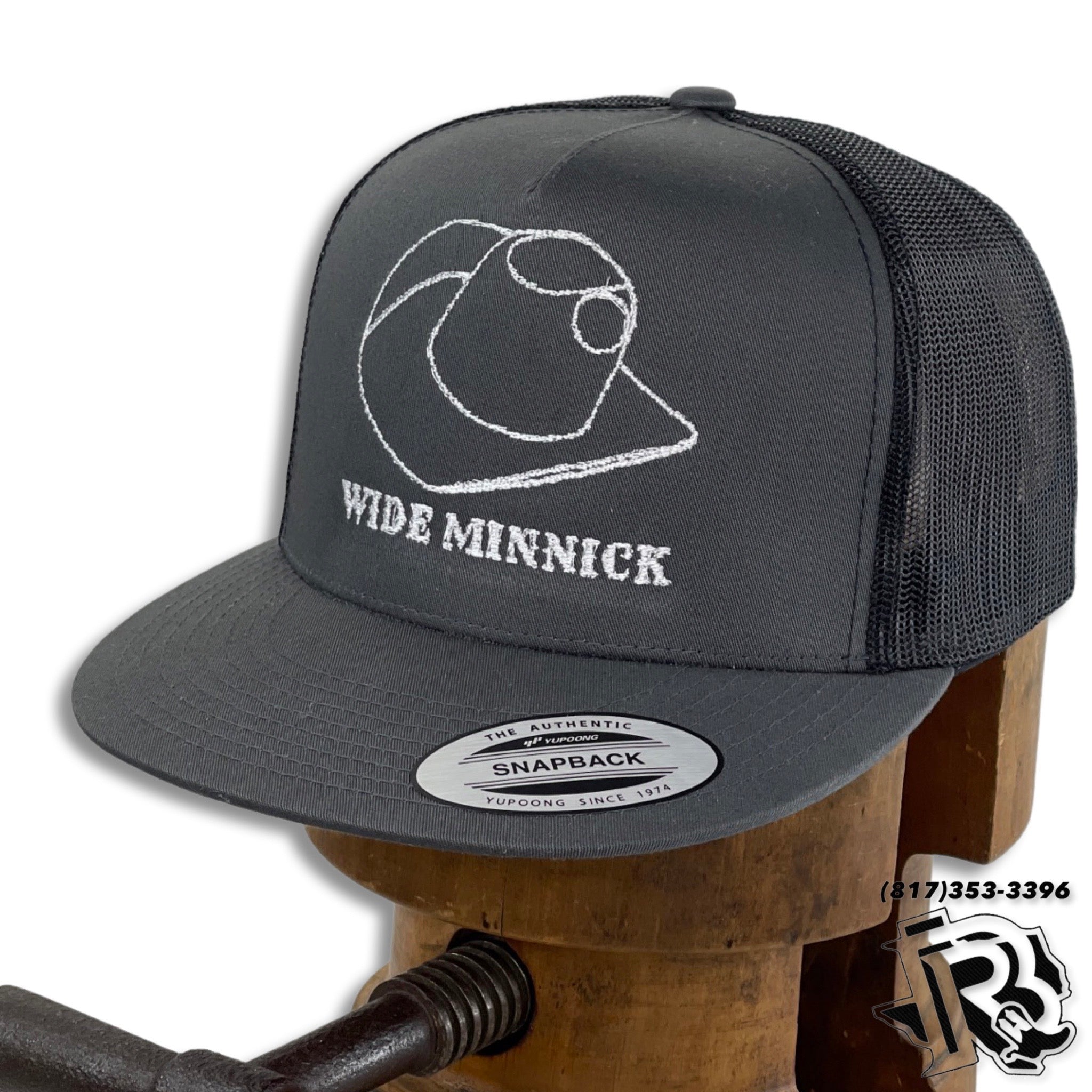 WIDE MINNICK | HAT BAR EDITION CAP CHARCOAL/CHARCOAL