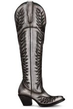 Load image into Gallery viewer, Women Corral Boots | Matte Silver Black Stitched A4213
