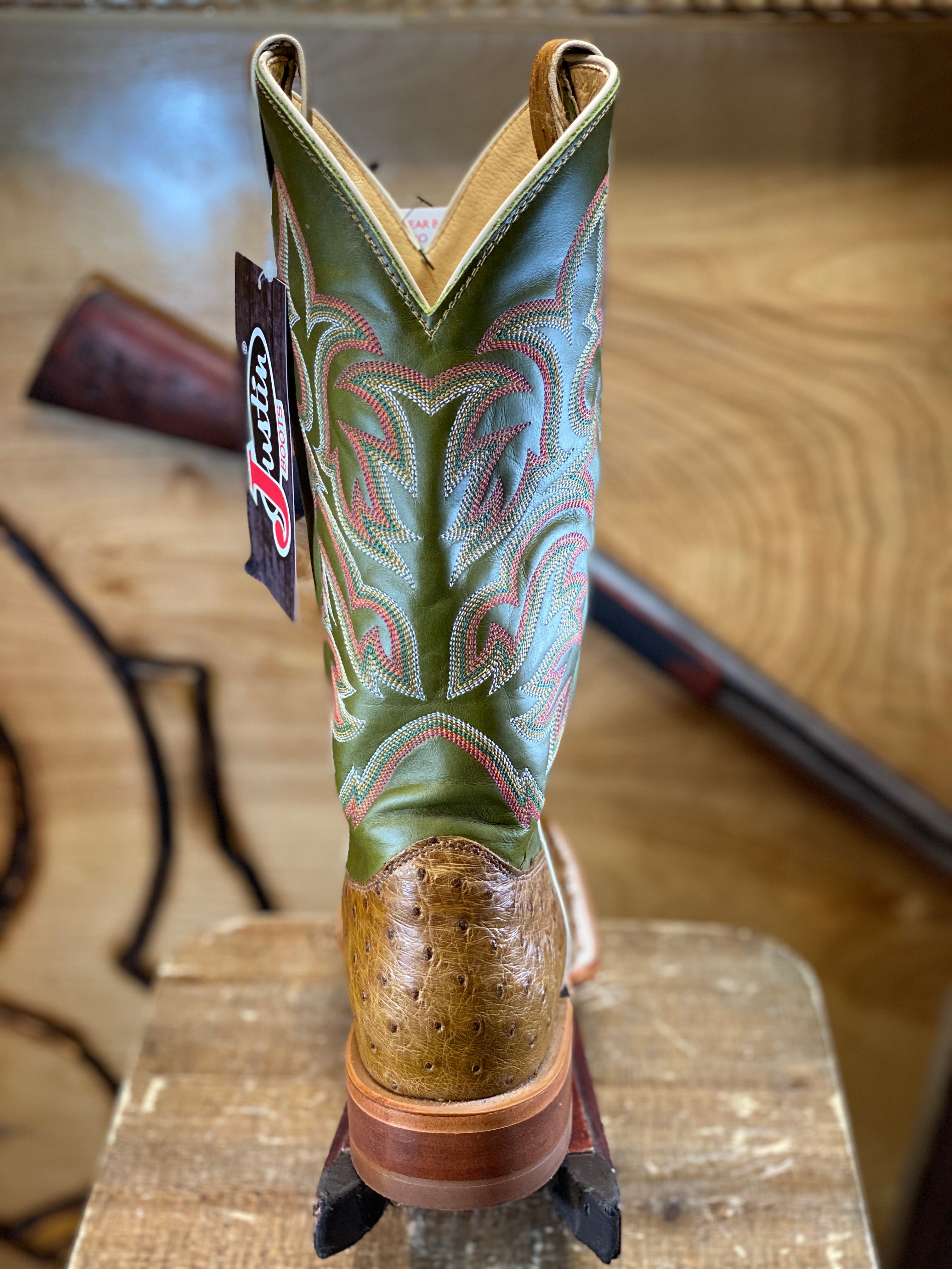 8574 JUSTIN BOOTS ®️ ORIGNAL Ostrish