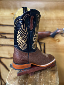 BOTAS ROJERO: SMOOTH OSTRITCH TOBACO (panza de avestruz tobaco)