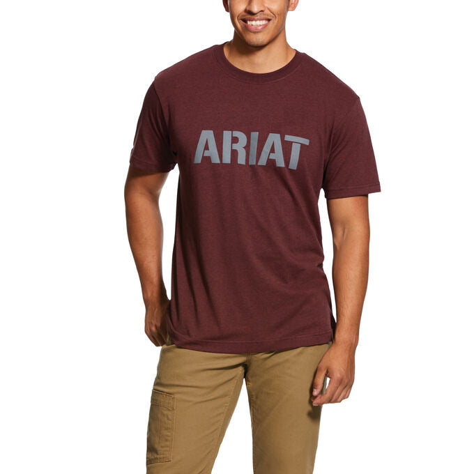 MEN'S ARIAT Rebar Cotton Strong Block T-Shirt 10030289