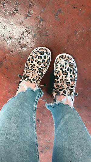 BROWN LEOPARD SHOES