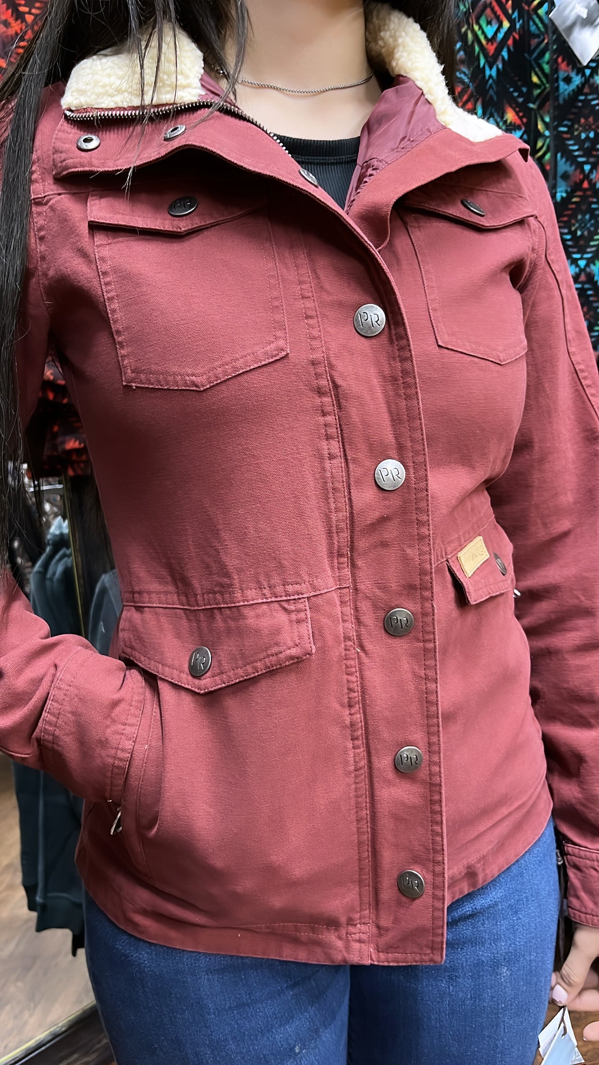 Maroon army jacket clearance