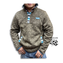 Load image into Gallery viewer, “ Russell “ | CINCH MEN&#39;S HEATHERED SOLID TRIMMED 1/4 SNAP FRONT KNIT PULLOVER BROWN  MWK1534002