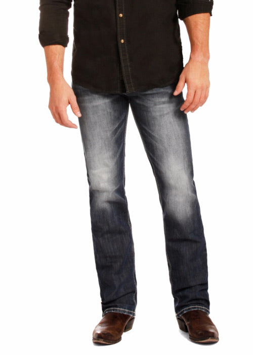 ReFlex Revolver Straight Leg Jeans with Flat Seam Style Number M1R4442 ROCK & ROLL DENIM