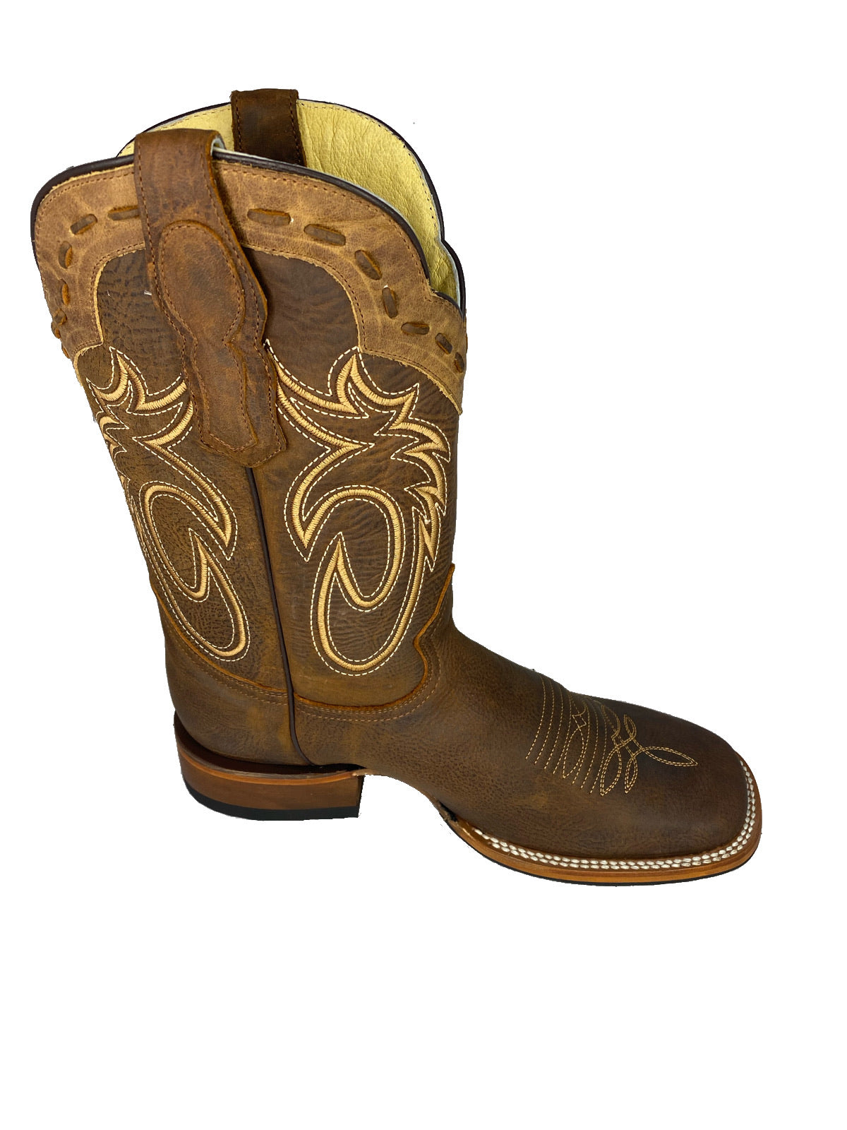 SQUARE TOE BOOT ALASKA TAN MOH249