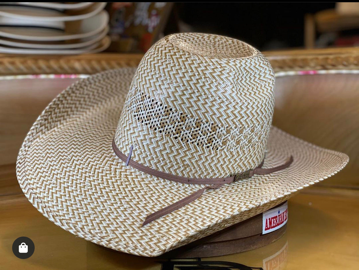 “ 5525 “ | AMERICAN HAT COWBOY STRAW HAT 5525 4 1/4’’