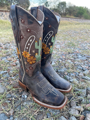 “ Brittany “ | WOMEN WESTERN SQUARE TOE BOOTS