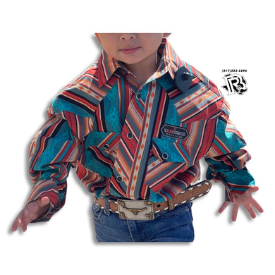 “ Calico “ | BOYS KIDS LONG SLEEVE WESTERN SHIRT CARIBBEAN RRBSOSRZ0Y