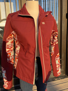 “ Lilly “ | WOMEN CINCH JACKET MAROON  JACKET BURGUNDY MAJ9857001
