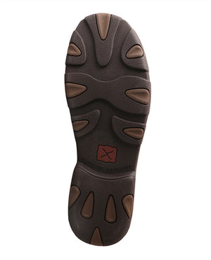 TWISTED X | Brown/Brown Print Men’s Driving Moccasins TOOL LEATHER MDM0059