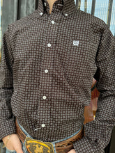 Load image into Gallery viewer, MEN&#39;S GEOMETRIC PRINT BUTTON-DOWN WESTERN SHIRT - BROW CINCH | MTW1105487