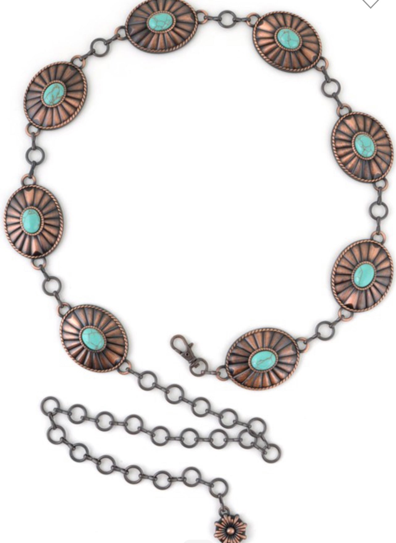 BRONZE CONCHO BELT