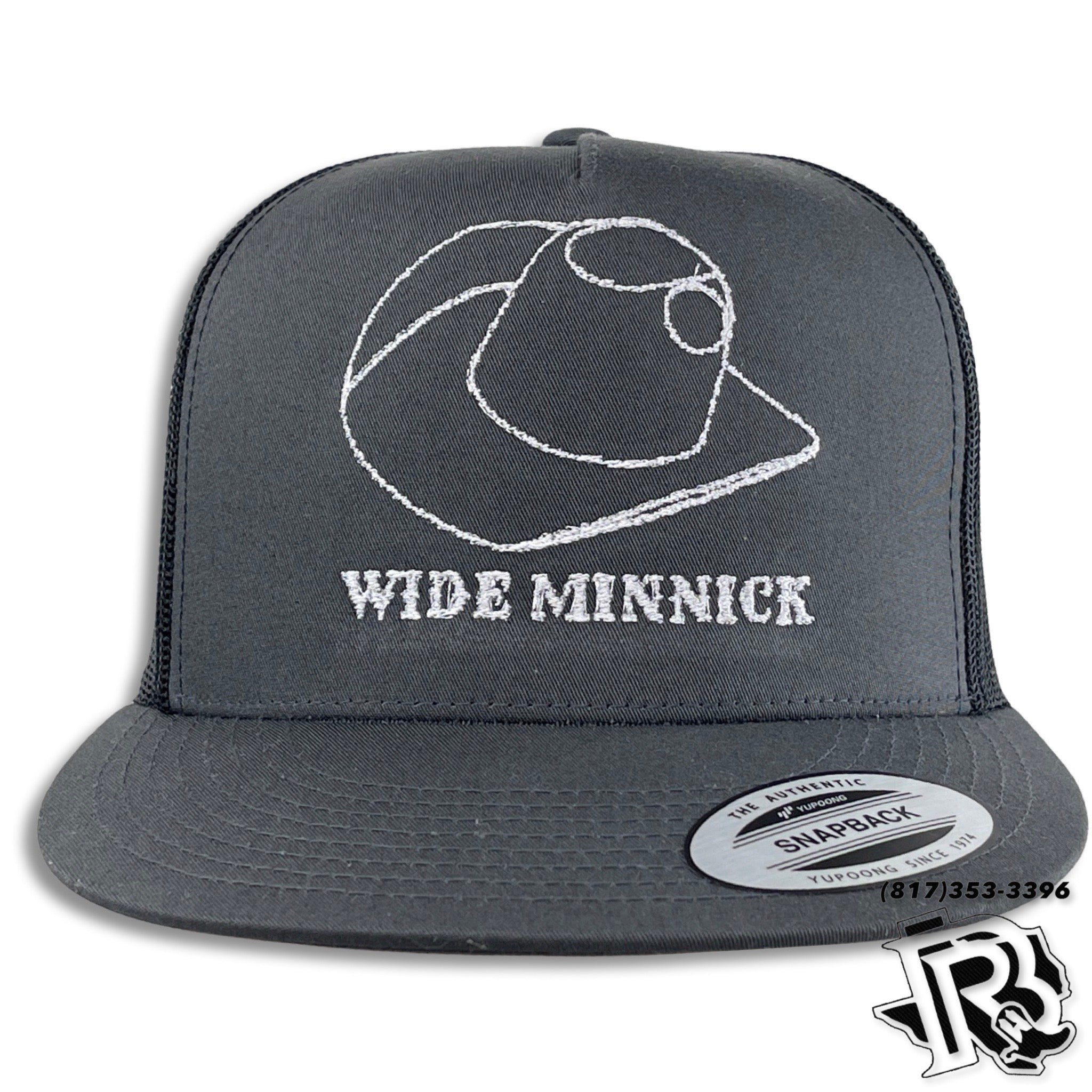 WIDE MINNICK | HAT BAR EDITION CAP CHARCOAL/CHARCOAL