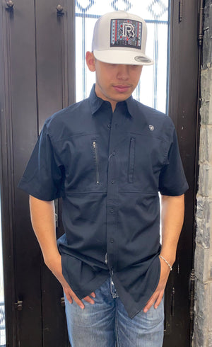 “ Carter “ | MEN'S ARIAT VENTTEK CLSSC SS SHIRT BLACK 10034960
