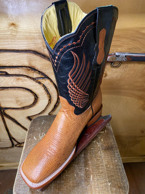 OSTRICH BELLY COGNAC ARANGO