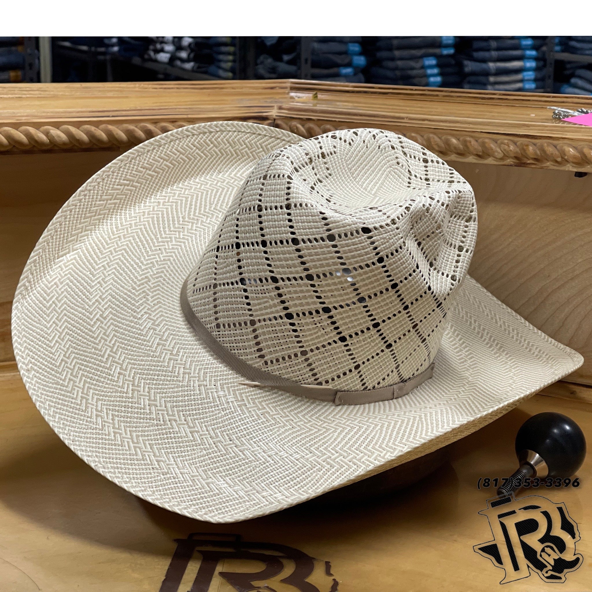 TWISTER 10X STRAW | Shantung Straw Ribbon Brown T73645