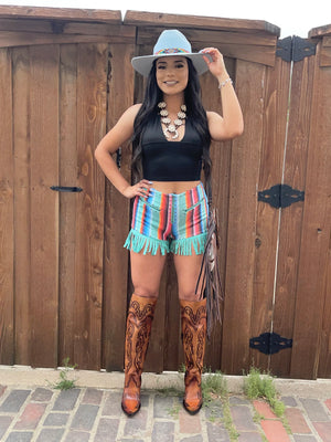 SERAPE PRINT SHORTS