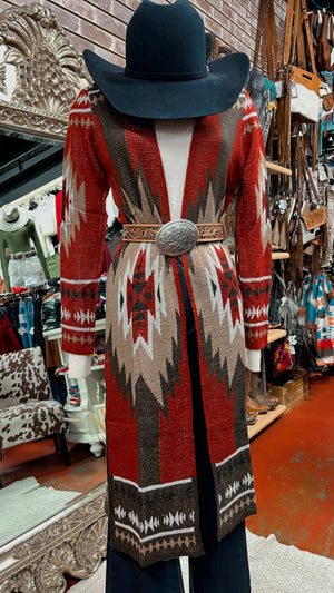 Scarlet Aztec duster | RRWT95R0BG