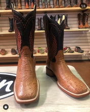 Load image into Gallery viewer, BR BOOTS: SMOOTH OSTRICH COGNAC (panza de avestruz cognac)