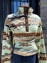 Load image into Gallery viewer, “ Kaia “  | WOMEN CINCH AZTEC PULLOVER MINT MAK9820010