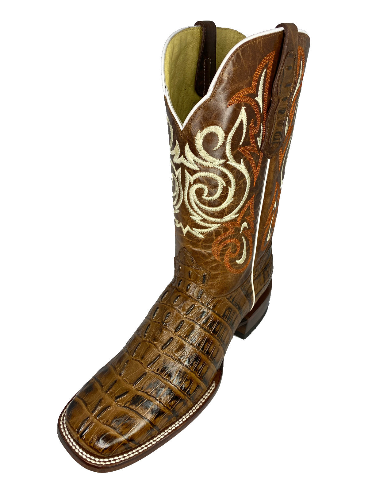 BOTAS ROJERO: CAIMAN TAIL Print Tan MOH279