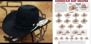 20X BLACK GRIZZLY |  AMERICAN HAT FELT COWBOY HAT