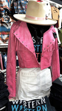 Load image into Gallery viewer, “ Madisyn “  | WOMEN BLAZER  JACKET PINK WITH FRINGE
