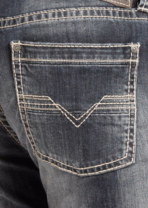 ReFlex Revolver Straight Leg Jeans with Flat Seam Style Number M1R4442 ROCK & ROLL DENIM