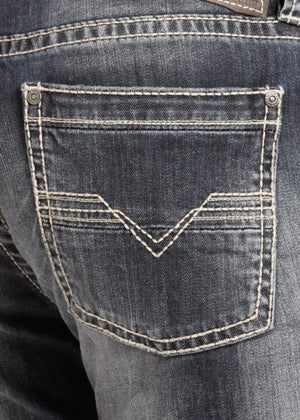 ReFlex Revolver Straight Leg Jeans with Flat Seam Style Number M1R4442 ROCK & ROLL DENIM