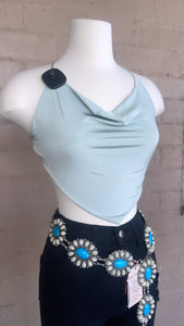 SOPHIA SAGE GREEN TOP