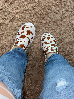 Cow Brown Shoes