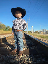Load image into Gallery viewer, KID&#39;S ROCK N ROLL BUTTON UP (B8S6578)