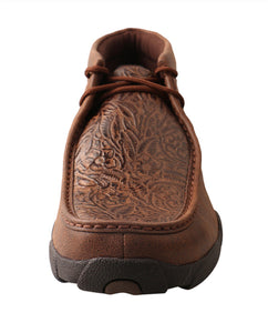 TWISTED X | Brown/Brown Print Men’s Driving Moccasins TOOL LEATHER MDM0059