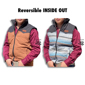“ Asher “ | Cinch Reversible Men's Multicolored Vest MWV1576001