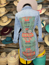 Load image into Gallery viewer, Aztec long  Jean Jacket