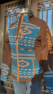 “ Mariana “ | WOMEN CINCH AZTEC WESTERN  JACKET BROWN BLUE MAJ9858001