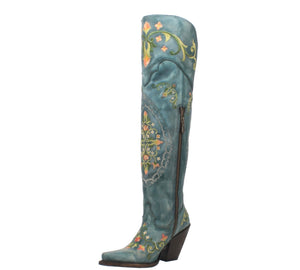 FLOWER CHILD LEATHER BOOTS DP3271