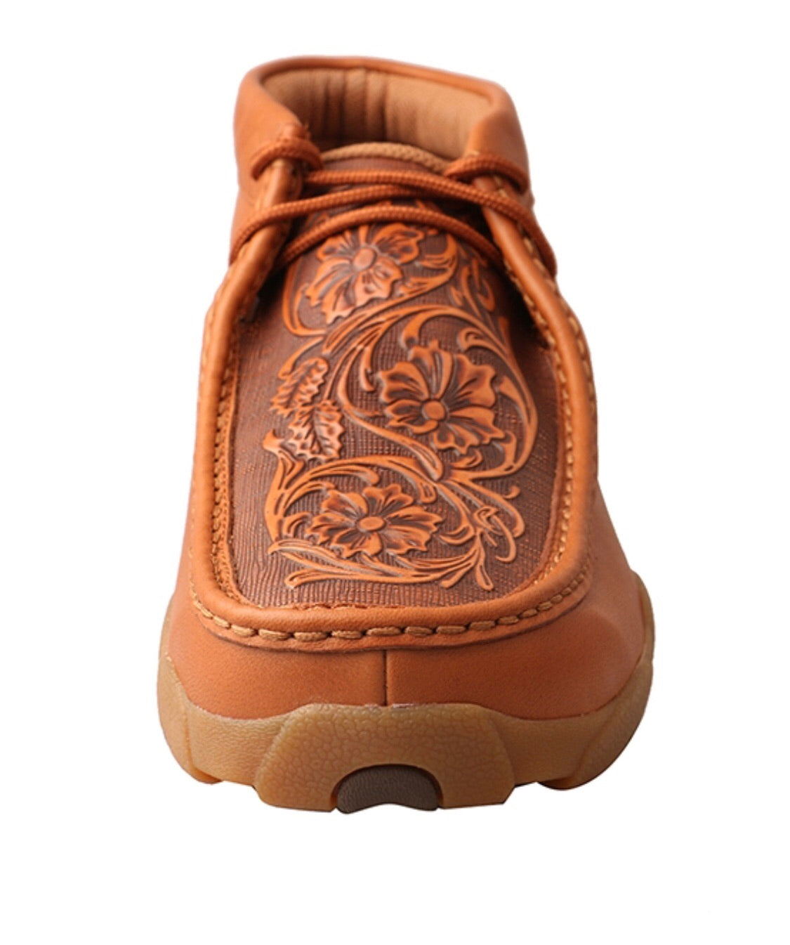 TWISTED X Men Driving Moccasins Tan/Tooled LEATHER SHOES MDM0061