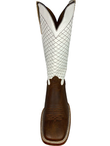 SQUARE TOE BOOT ALASKA TAN WITH WHITE TOP MOH252