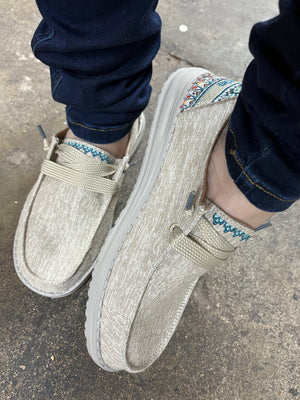 “ WENDY “ | WOMEN HEY DUDE STRETCH SLIP ON SHOE LIGHT WHITE 122166017