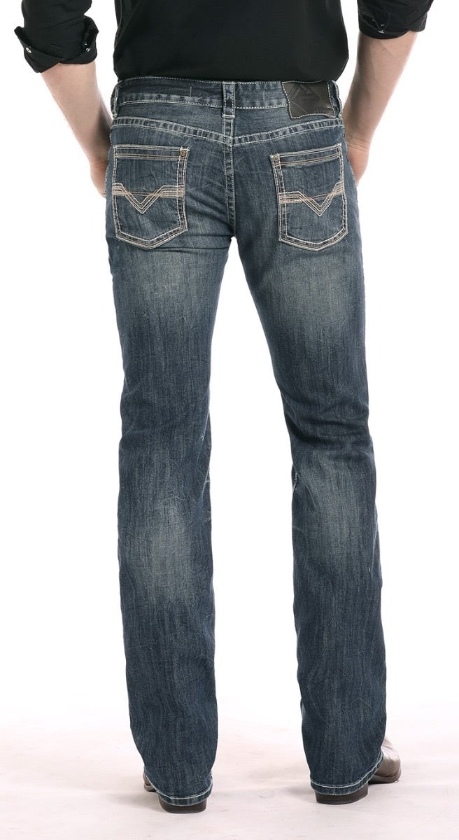 Regular Fit ReFlex Pistol Straight Leg Jeans Rock and Roll Denim M1P8666 ROCK ROLL DENIM