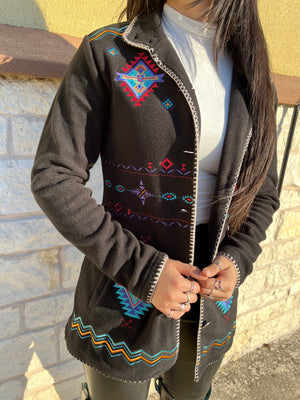 Black Charlotte Coat