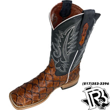 Load image into Gallery viewer, ORIGNAL FISH COGNAC | MENS SQUARE TOE BOOTS