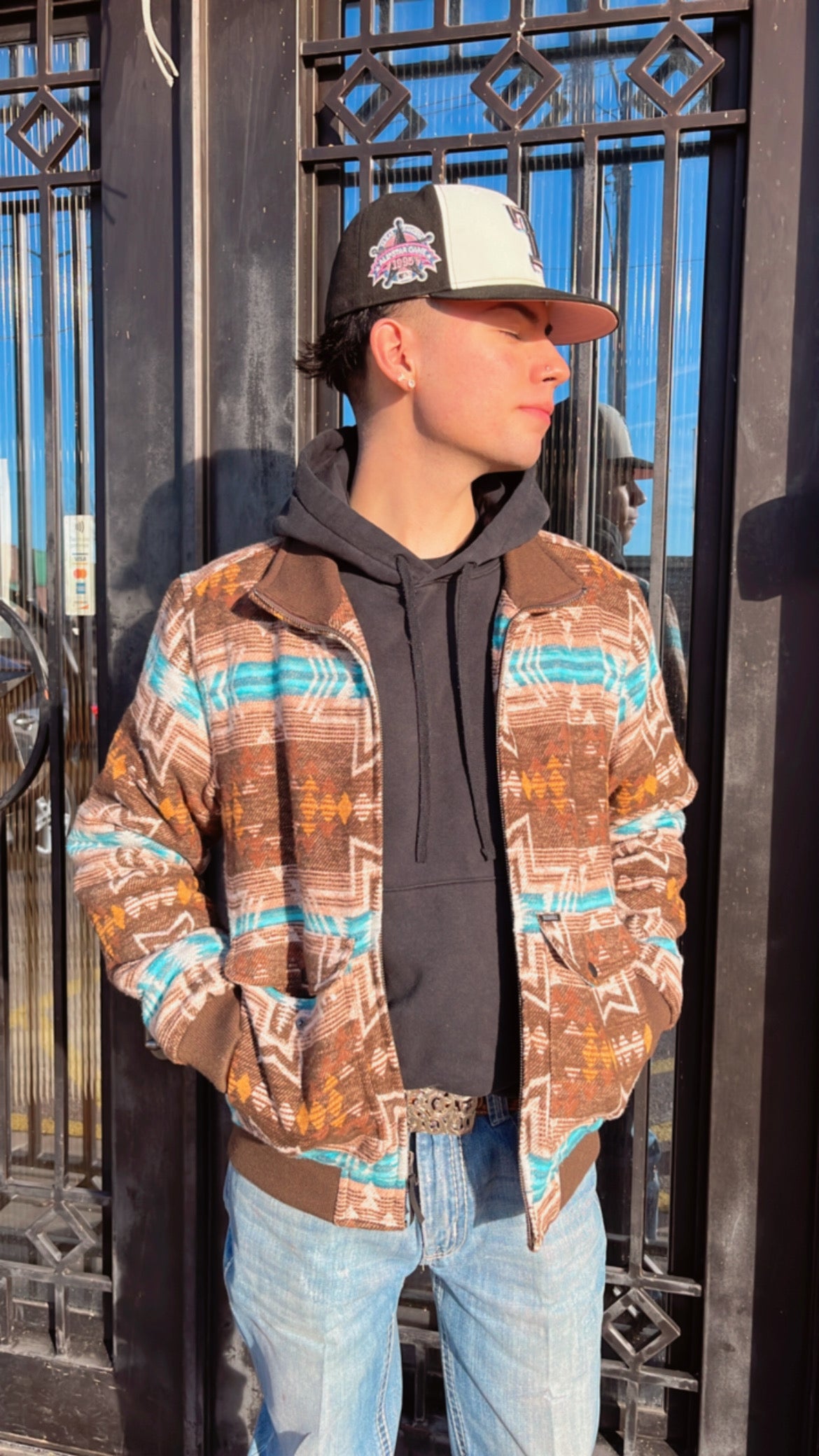 “ Anthony “ | ROCK&ROLL Cotton Aztec Bomber Coat RRMO92RZX5