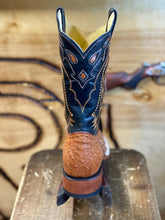 Load image into Gallery viewer, BR BOOTS: ORIGINAL OSTRISH COGNAC SQUARE TOE BOOT