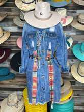 Load image into Gallery viewer, SERAPE  LONG JEAN JACKET