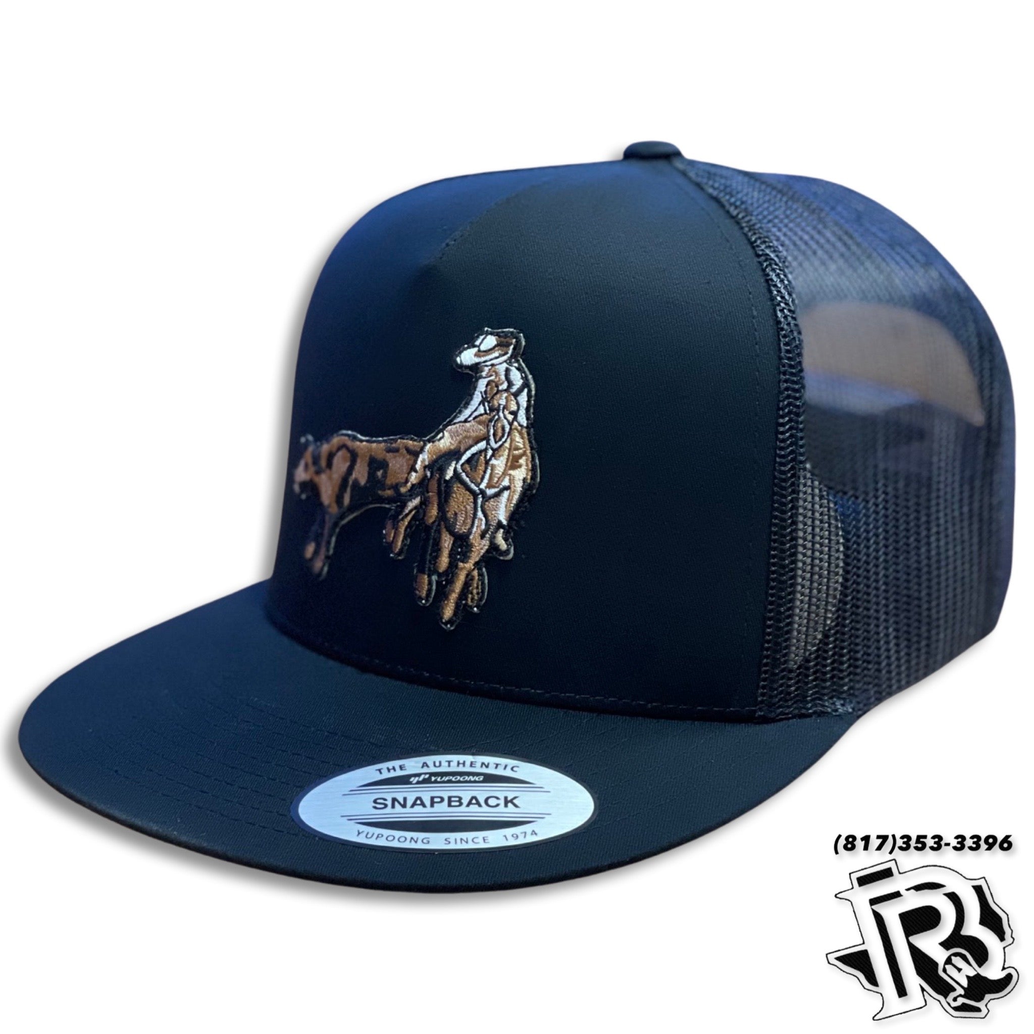“ CHARROS DE CORAZON “ | COLAS EDITION CAP BLACK/BLACK
